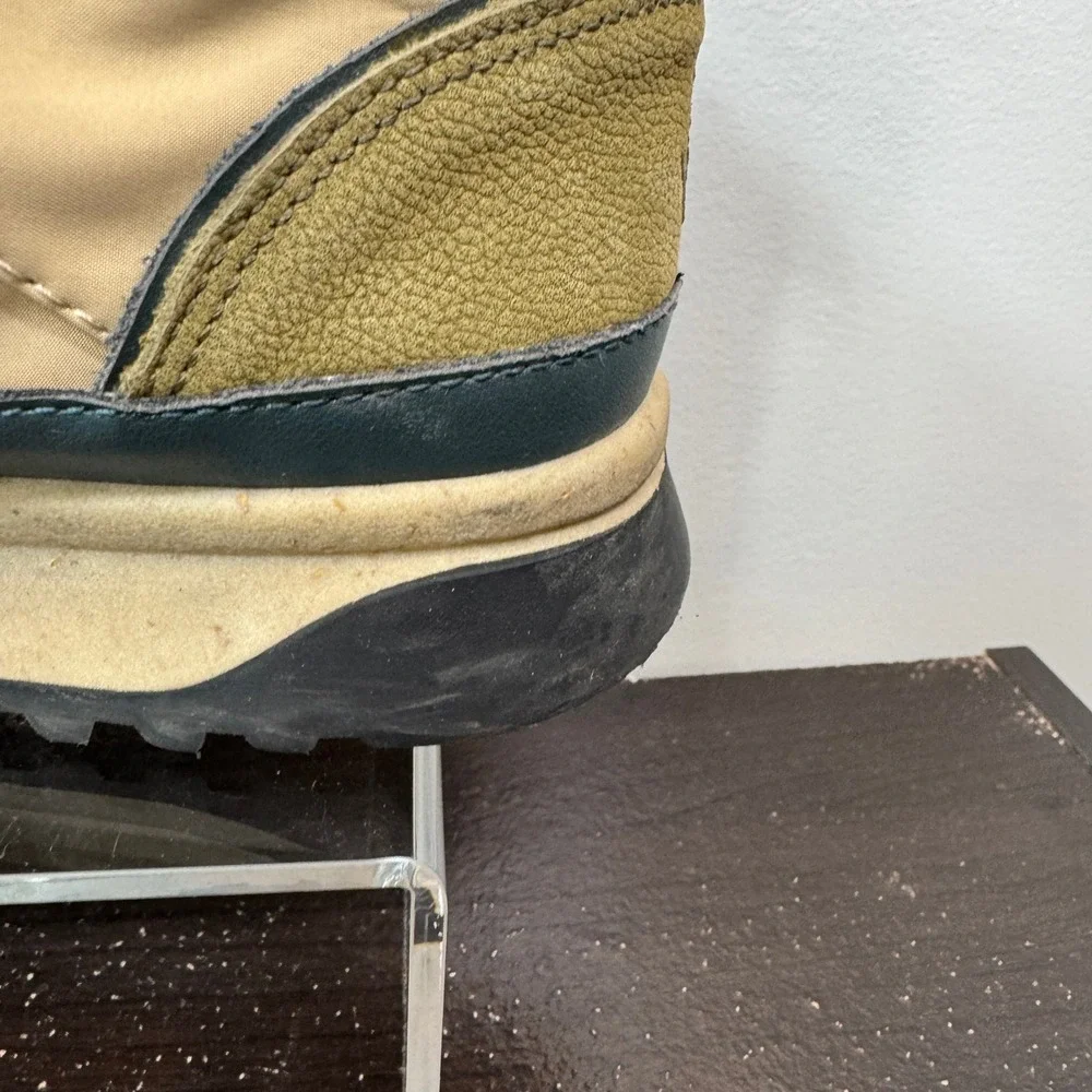 Madewell MWL Court High Top Sneakers Womens 9.5 Olive Green Tan Suede‎ Nylon